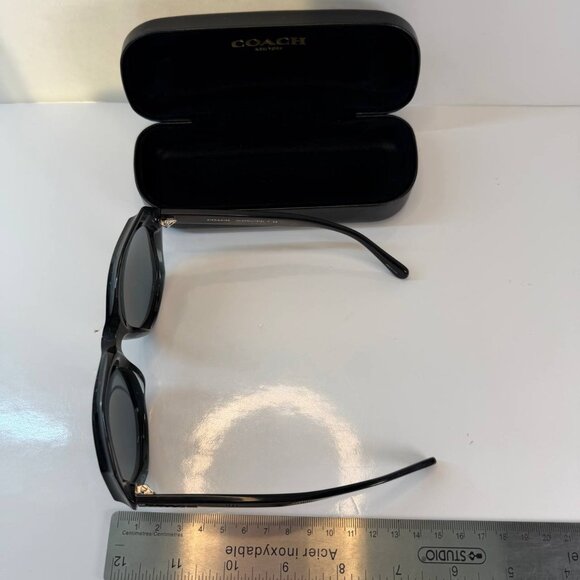 Coach HC8193 – Dark Grey Glitter Sunglasses - Picture 3 of 13